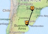 Classic Buenos Aires to Iguazu Map