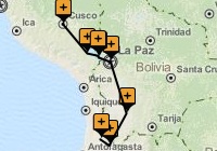 Cusco to Calama Tour Map