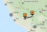 Machu Picchu and the Amazon Rainforest Map