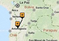 Uyuni to San Pedro de Atacama Map