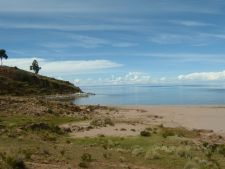Beach on Taquile Island, Lake Titicaca