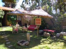 Posada del Inca garden on Isla del Sol
