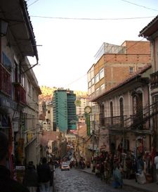 Sagarnaga Street, La Paz City by Pilar Rau